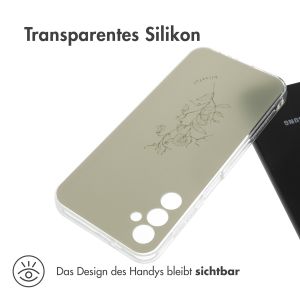 iMoshion Design Hülle für das Samsung Galaxy A14 (5G/4G) - Floral Green