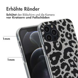 iMoshion Design Hülle für das iPhone 12 (Pro) - Leopard Transparent