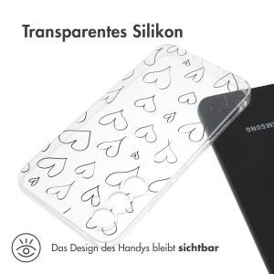 iMoshion Design Hülle für das Samsung Galaxy A54 (5G) - Hearts