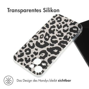 iMoshion Design Hülle für das iPhone 13 - Leopard Transparent
