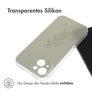 iMoshion Design Hülle für das iPhone 15 - Floral Green