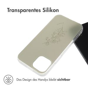 iMoshion Design Hülle für das iPhone 13 Mini - Floral Green