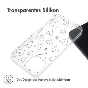 iMoshion Design Hülle für das iPhone 13 Mini - Hearts