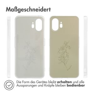 iMoshion Design Hülle für das Nothing Phone (2) - Floral Green