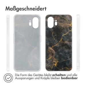 iMoshion Design Hülle für das Nothing Phone (2) - Black Marble