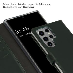 Selencia Echtleder Klapphülle für das Samsung Galaxy S24 Ultra - Grün