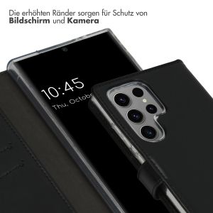 Selencia Echtleder Klapphülle für das Samsung Galaxy S24 Ultra - Schwarz
