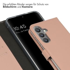 Selencia Echtleder Klapphülle für das Samsung Galaxy S24 Plus - Dusty Pink