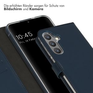Selencia Echtleder Klapphülle für das Samsung Galaxy S24 Plus - Blau