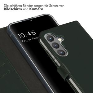 Selencia Echtleder Klapphülle für das Samsung Galaxy S24 Plus - Grün