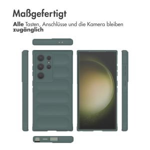 iMoshion EasyGrip Back Cover für das Samsung Galaxy S24 Ultra - Dunkelgrün