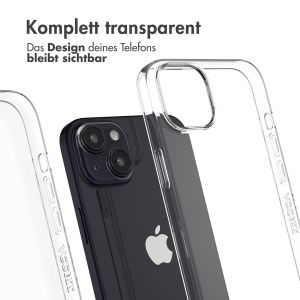 Accezz 100% recyceltes TPU Clear Cover für das iPhone 15 Plus - Transparent