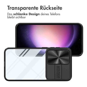 iMoshion Back Cover mit Kameraschieber für das Samsung Galaxy S24 - Schwarz