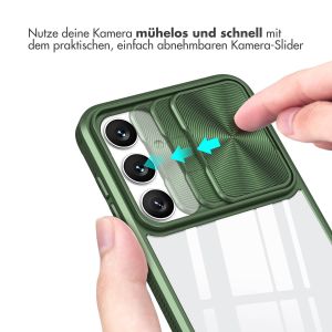 iMoshion Back Cover mit Kameraschieber für das Samsung Galaxy S24 - Dunkelgrün