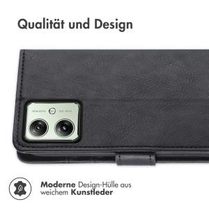 iMoshion Luxuriöse Klapphülle für das Motorola Moto G54 - Schwarz