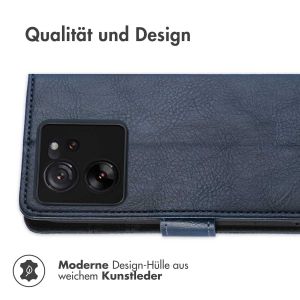 iMoshion Luxuriöse Klapphülle für das Xiaomi 13T / 13T Pro - Dunkelblau