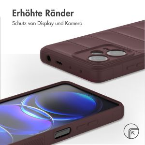 iMoshion EasyGrip Backcover für das Xiaomi Redmi Note 12 Pro Plus - Aubergine