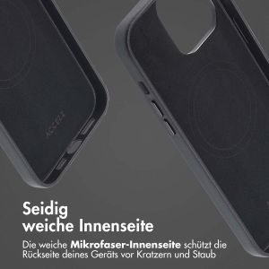 Accezz MagSafe Leather Backcover für das iPhone 14 Pro Max - Onyx Black