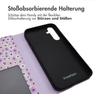 iMoshion Design Klapphülle für das Samsung Galaxy A25 - Purple Flowers
