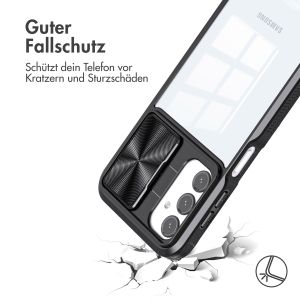 iMoshion Back Cover mit Kameraschieber für das Samsung Galaxy A25 - Schwarz