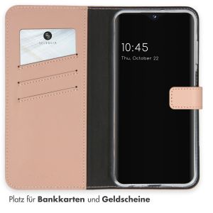 Selencia Echtleder Klapphülle für das Samsung Galaxy A25 - Dusty Pink