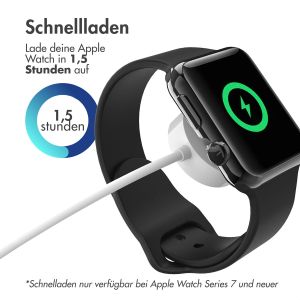 iMoshion Ladekabel für die Apple Watch USB-C und USB-A – 0,5 Meter – Weiß