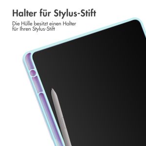 iMoshion Trifold Hardcase Klapphülle für das Samsung Tab S9 FE 10.9 Zoll / Tab S9 11.0 Zoll - Hellblau