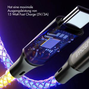 iMoshion Schnellladekabel RGB - USB-A zu USB-C Kabel - 1 Meter 