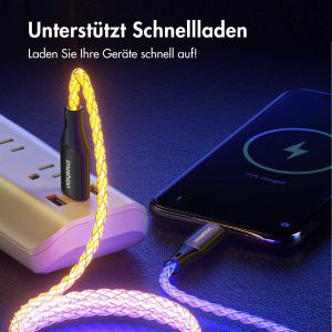 iMoshion Schnellladekabel RGB - USB-A zu USB-C Kabel - 2 Meter 