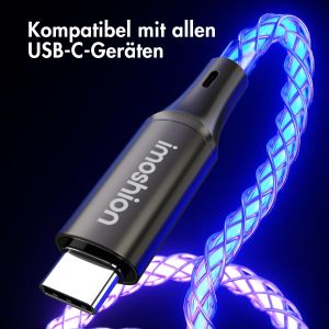 iMoshion Schnellladekabel RGB - USB-C zu USB-C Kabel - 1 Meter 
