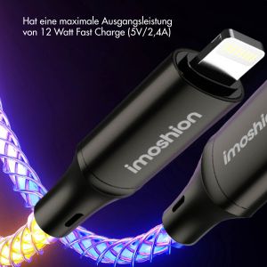 iMoshion Schnellladekabel RGB - USB-A zu Lightning Kabel - 1 Meter 