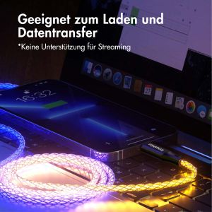 iMoshion Schnellladekabel RGB - USB-A zu Lightning Kabel - 2 Meter 