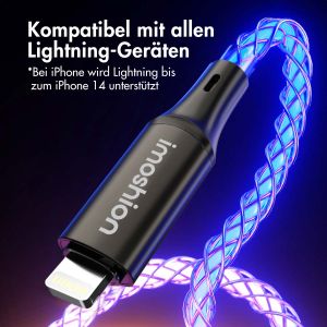 iMoshion Schnellladekabel RGB - USB-C zu Lightning Kabel - 2 Meter