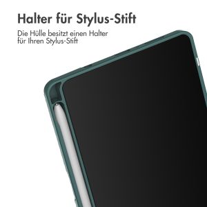 iMoshion Trifold Hardcase Klapphülle für das Samsung Galaxy Tab A9 8.7 Zoll - Grün