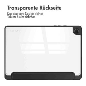 iMoshion Trifold Hardcase Klapphülle für das Samsung Galaxy Tab A9 Plus - Schwarz