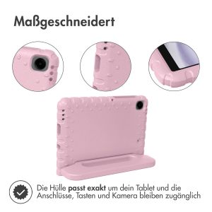 iMoshion Schutzhülle mit Handgriff kindersicher für das Samsung Galaxy Tab A9 8.7 Zoll - Hellrosa