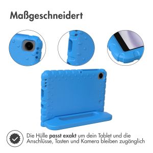 iMoshion Schutzhülle mit Handgriff kindersicher für das Samsung Galaxy Tab A9 8.7 Zoll - Blau