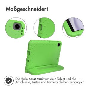 iMoshion Schutzhülle mit Handgriff kindersicher für das Samsung Galaxy Tab A9 8.7 Zoll - Grün