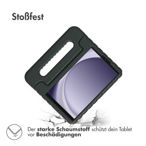 iMoshion Schutzhülle mit Handgriff kindersicher für das Samsung Galaxy Tab A9 8.7 Zoll - Schwarz