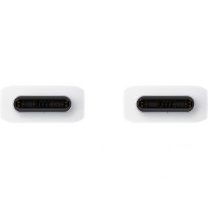 Samsung Original USB-C-zu-USB-C-Kabel - 1.8 meter - 25 Watt - Weiß + Original Fast Charging Adapter USB-C Oplader - in Fabrikverpackung - 25 Watt - Weiß