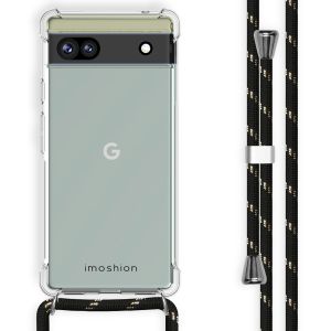iMoshion Backcover mit Band Grün für das Google Pixel 6a - Schwarz / Gold