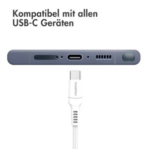 iMoshion Braided USB-C-zu-USB-A Kabel - 1 Meter - Weiß