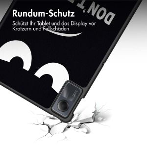iMoshion Trifold Klapphülle für das Xiaomi Redmi Pad SE - Don't touch
