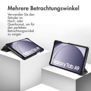 iMoshion Trifold Klapphülle für das Samsung Galaxy Tab A9 8.7 Zoll - Grau