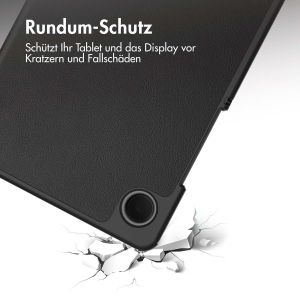 iMoshion Trifold Klapphülle für das Samsung Galaxy Tab A9 8.7 Zoll - Schwarz