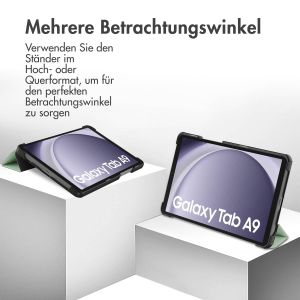 iMoshion Trifold Klapphülle für das Samsung Galaxy Tab A9 8.7 Zoll - Hellgrün