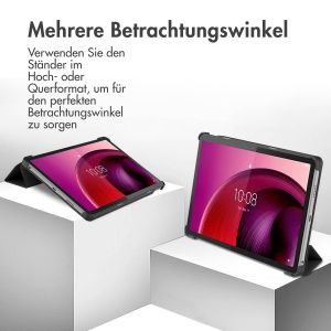 iMoshion Design Trifold Klapphülle für das Lenovo Tab M10 5G - Schwarz
