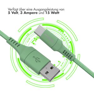 iMoshion Braided USB-C-zu-USB Kabel - 2 Meter - Grün