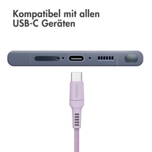 iMoshion Braided USB-C-zu-USB Kabel - 1 Meter - Lila