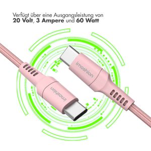 iMoshion Braided USB-C-zu-USB-C Kabel - 2 Meter - Rosa
